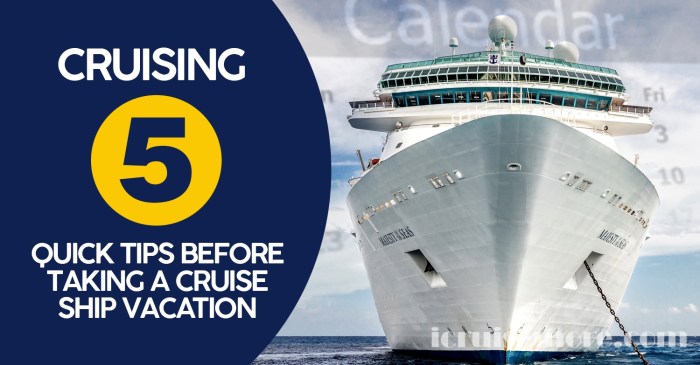 Cruise vacation booking tips